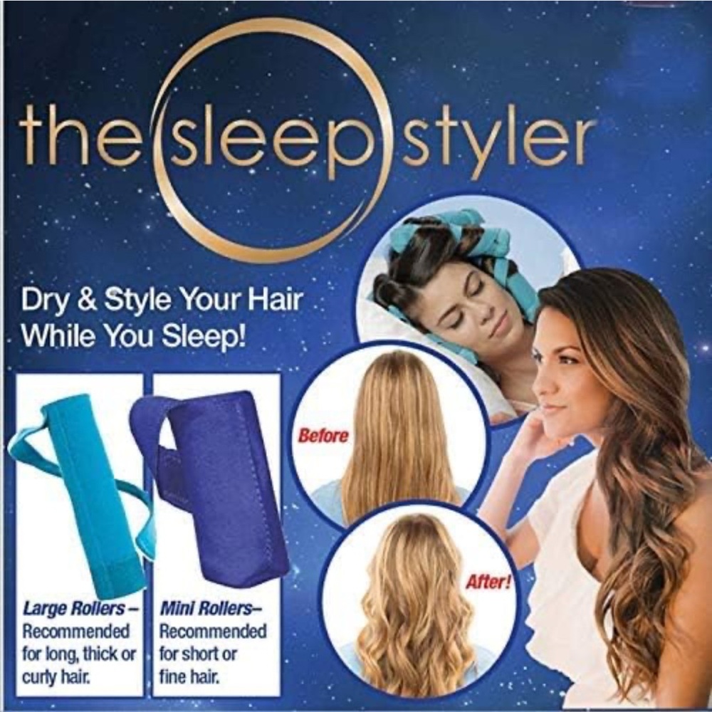 Sleep Styler Absorbent Heat Free 3” Foam Hair Rollers Small ($50 value) LIKE NEW - Picture 8 of 9